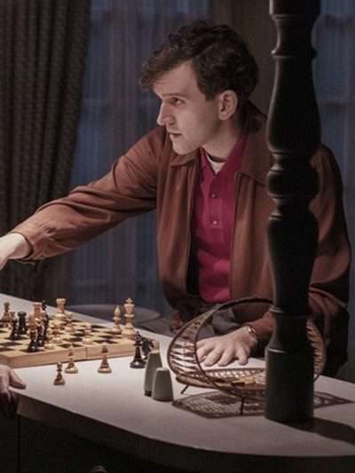 Harry Beltik The Queen's Gambit S01 Brown Jacket