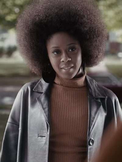 Moses Ingram The Queen's Gambit Leather Coat