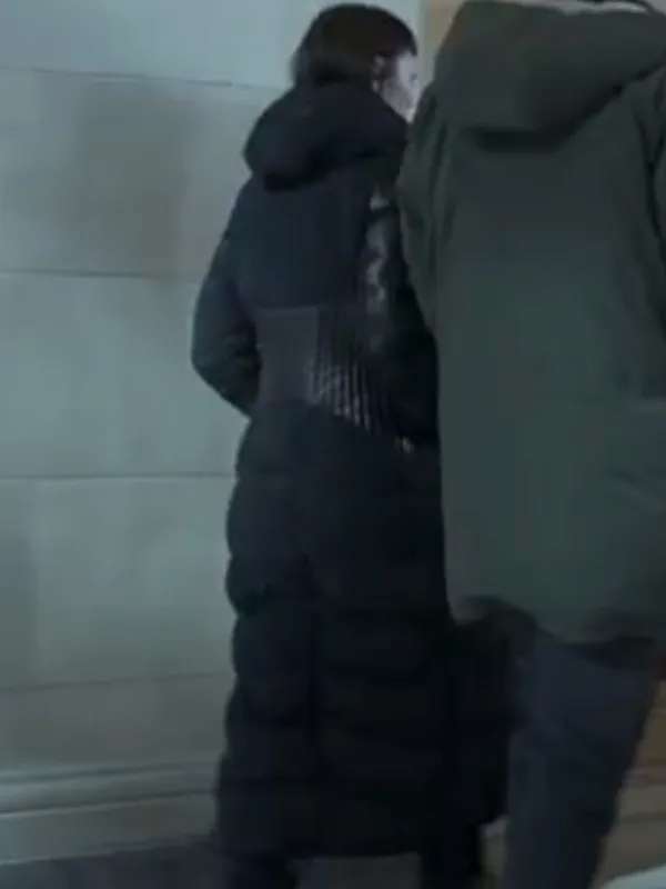 Max Meladze The Recruit S01 Black Puffer Hooded Coat