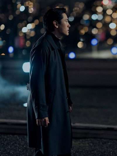 Teo Yoo The Recruit 2025 Black Trench Coat