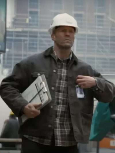 A Working Man Jason Statham Grey Cotton Jacket