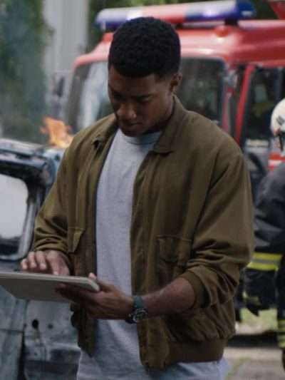 Andre Raines FBI International Brown Bomber Jacket
