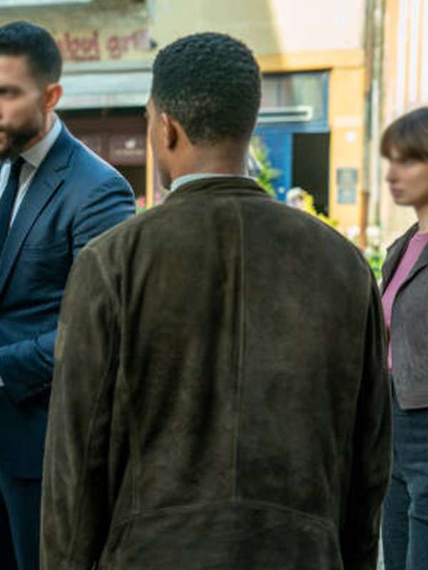 FBI International Andre Raines Racer Brown Jacket