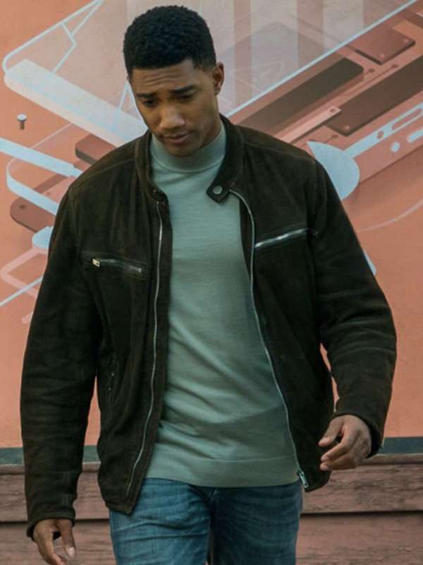 FBI International Andre Raines Brown Suede Jacket