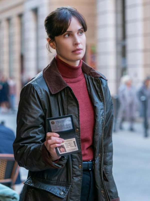 Jamie Kellett FBI International Long Black Jacket