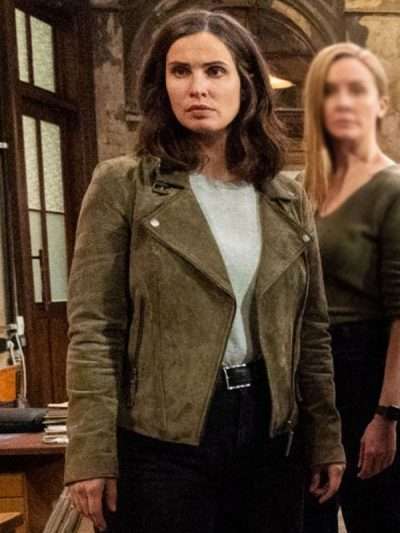 Jamie Kellett FBI International S02 Suede Leather Jacket