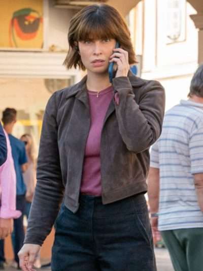 Jamie Kellett FBI International Suede Motorcycle Jacket