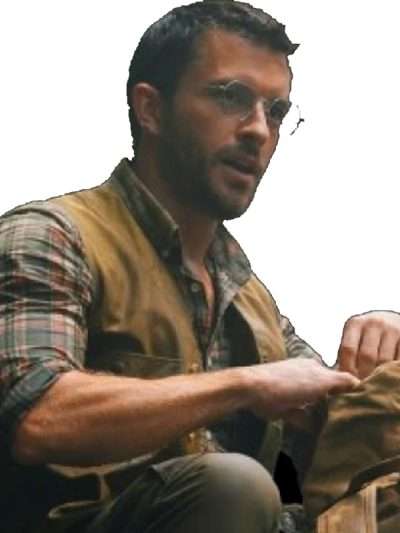 Jonathan Bailey Jurassic World Rebirth Brown Cotton Vest