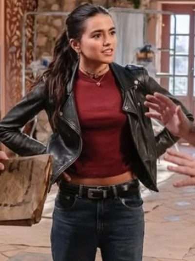 Maia Reficco La Dolce Villa Black Leather Jacket