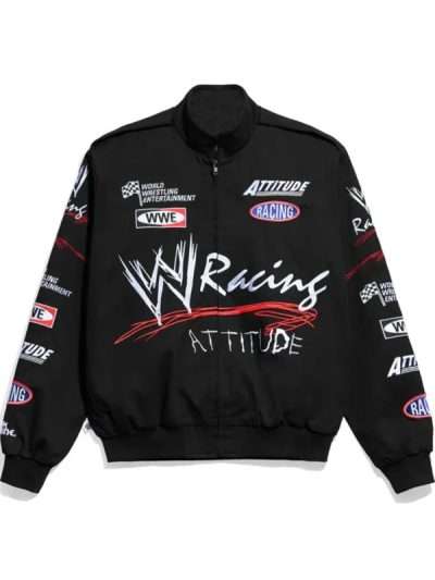 WWE Racing Attitude Black Bomber Jacket