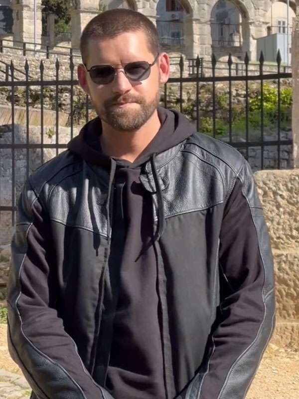 Scott Forrester FBI International Black Leather Jacket