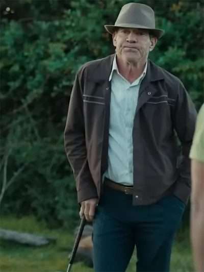 Dennis Quaid The Long Game 2023 Brown Jacket