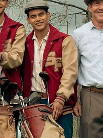 Julian Works The Long Game 2023 Red Varsity Bomber Jacket
