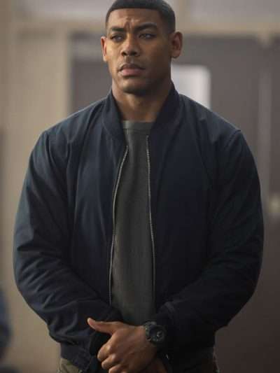 Aaron Pierre Lanterns 2026 Black Bomber Jacket