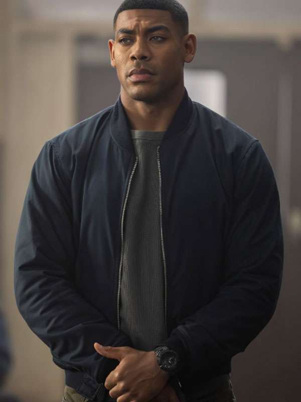 Aaron Pierre Lanterns 2026 Black Bomber Jacket