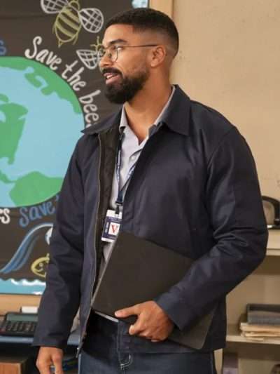 O'Shon Abbott Elementary S04 Blue Cotton Jacket