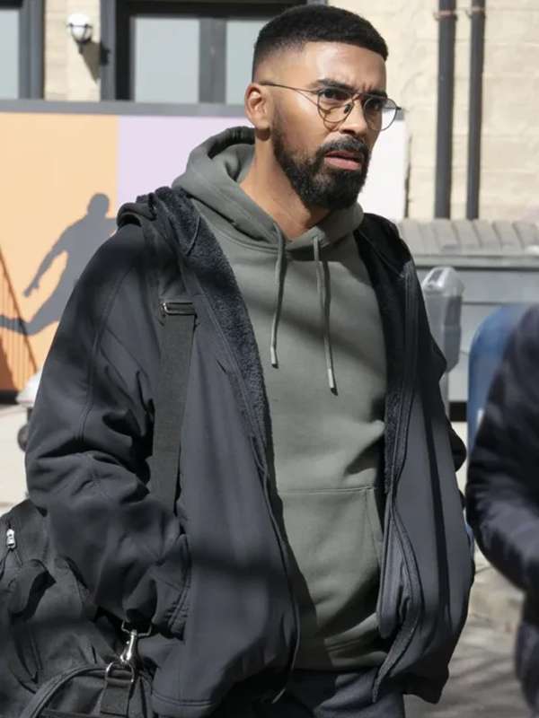 Matthew Law Abbott Elementary Black Hooded Jacket