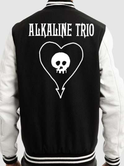 Alkaline Trio Black and White Varsity Jacket