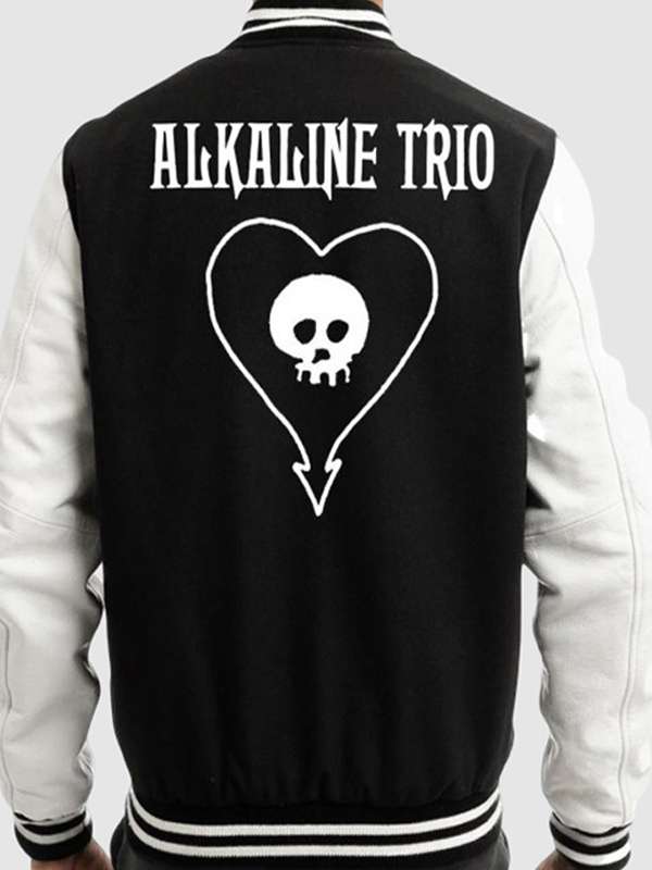 Alkaline Trio Black and White Varsity Jacket