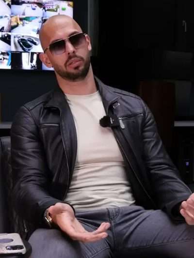 Andrew Tate Black Leather Jacket