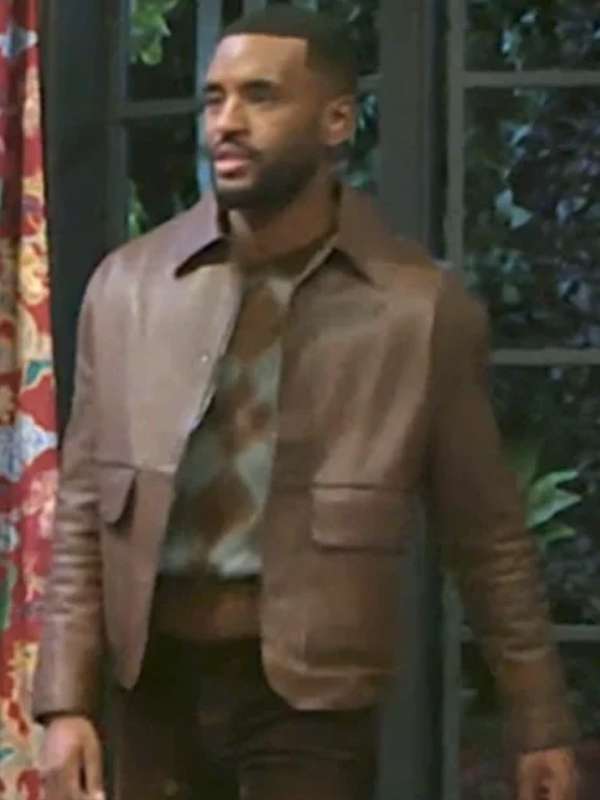 Andre Richardson Beyond the Gates Brown Leather Jacket