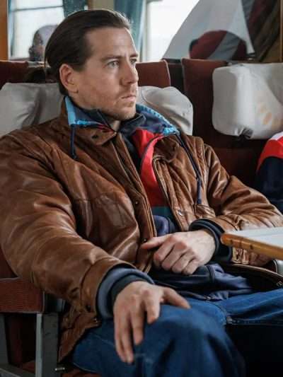 Magnus Lyng Blindspår 2025 Brown Leather Jacket