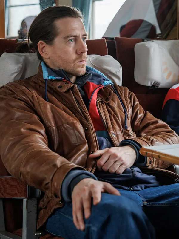 Magnus Lyng Blindspår 2025 Brown Leather Jacket