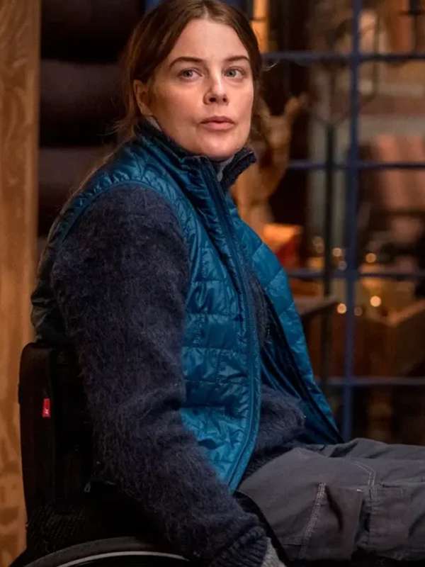 Hanne Wilhelmsen Blindspår Blue Puffer Vest