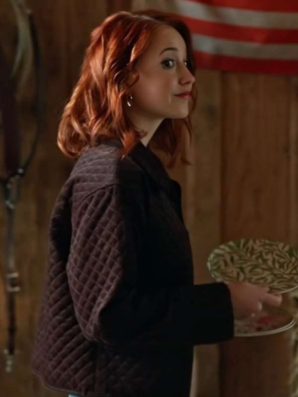 The Wish Swap Emily Tennant Brown Quilted Jacket