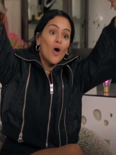 Gigi Zumbado Heart Eyes Black Jacket