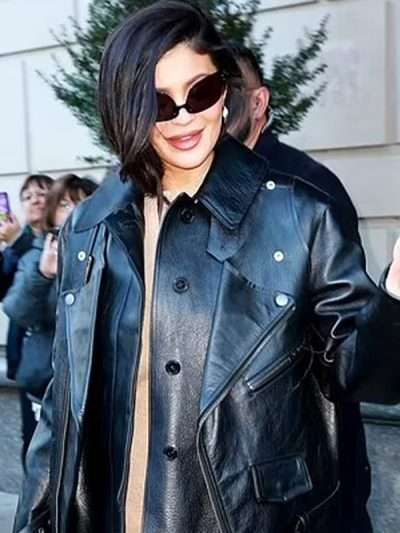 NYC Kylie Jenner Media Personality Leather Jacket
