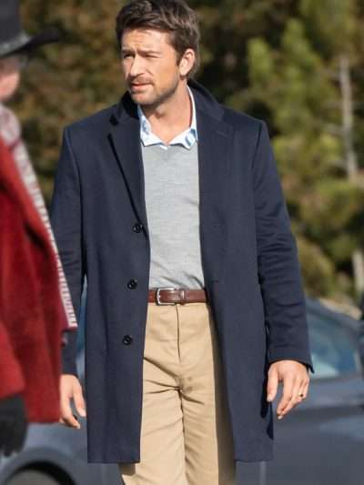 Brandon Sklenar The Housemaid Blue Coat