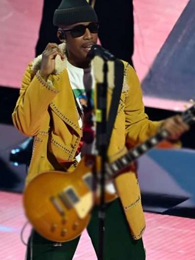 NBA All-Star Game Raphael Saadiq Yellow Leather Jacket