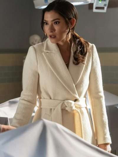 Watson 2025 Sasha Lubbock White Wool Coat