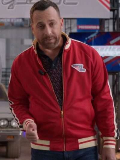 Ray Galletti Shifting Gears 2024 Red Bomber Jacket