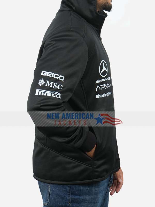 Brad Pitt F1 Black Hoodie - Image 5