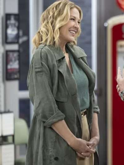 Jenna Elfman Shifting Gears 2025 Green Coat