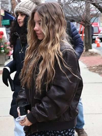 Sydney Sweeney The Housemaid Brown Leather Jacket