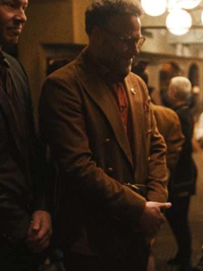 Seth Rogen The Studio Brown Coat