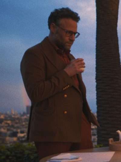Seth Rogen The Studio Brown Blazer Coat