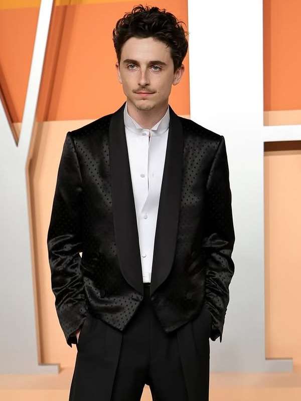 Timothee Chalamet 2025 Vanity Fair Oscar After Party Blazer