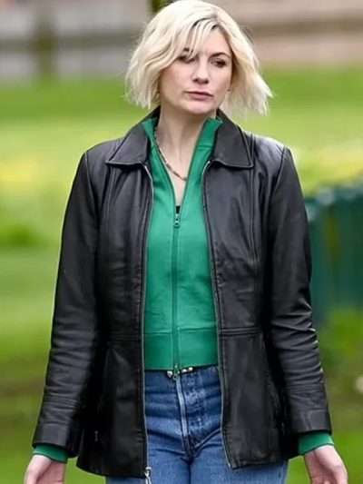 Toxic Town Jodie Whittaker Black Leather Jacket