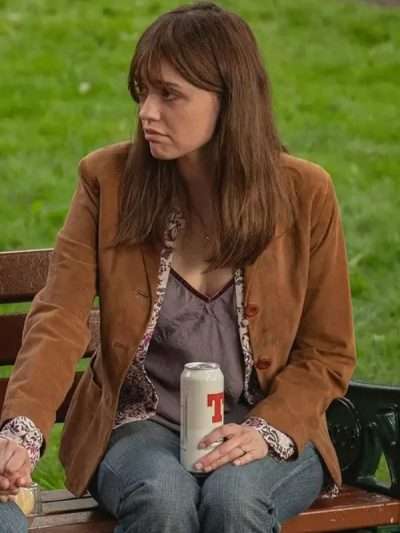 Aimee Lou Wood Toxic Town 2025 Brown Blazer
