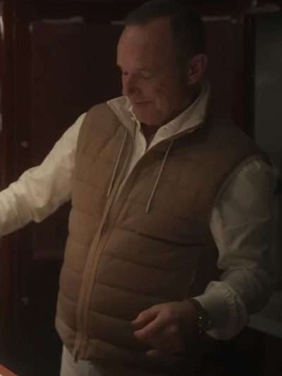 Clark Gregg Zero Day Brown Puffer Vest