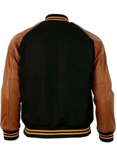 1955 Pittsburgh Steelers Varsity Brown and Black Jacket