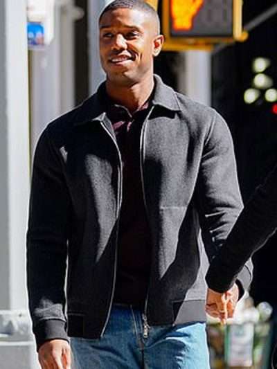 Michael B. Jordan A Journal For Jordan Grey Wool Jacket