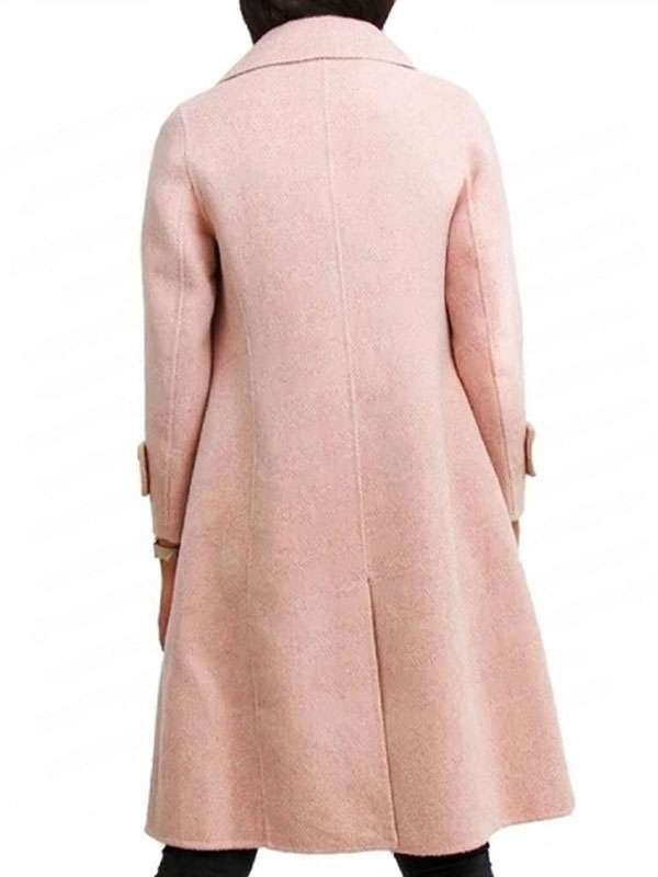 About Fate 2022 Emma Roberts Pink Wool Coat