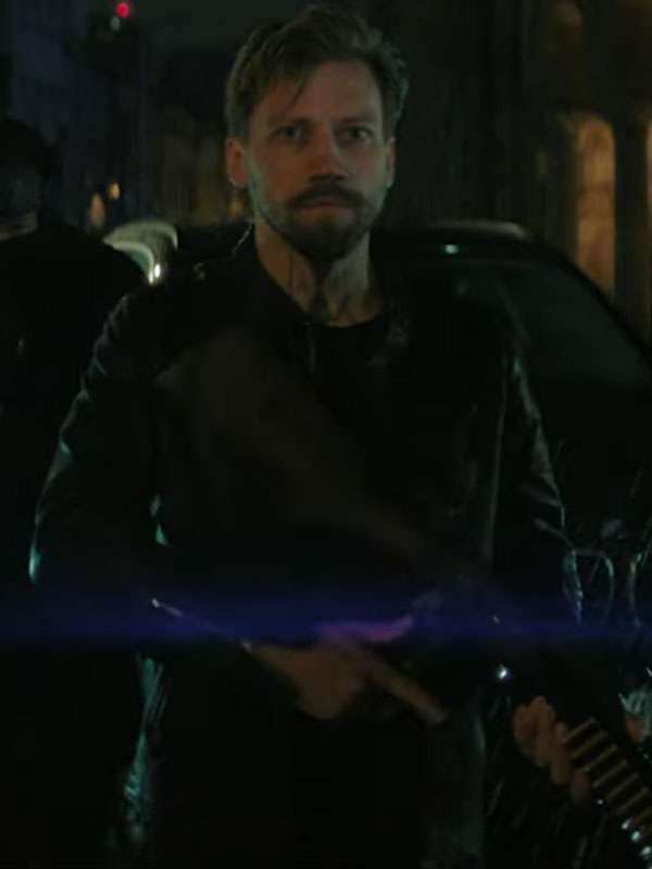 Alexander Kuznetsov Movie Heads of State Black Leather Jacket
