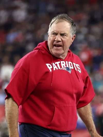 Patriots Red Bill Belichick Hoodie