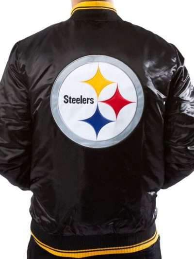 Starter Pittsburgh Steelers Black Bomber Jacket